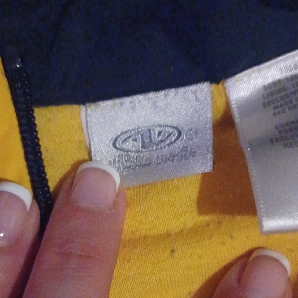 Athletic Works Yellow and Navy Kids Puffer Jacket - Picture 3 of 3
